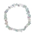 Bracelet d'éclats de fluorine verte