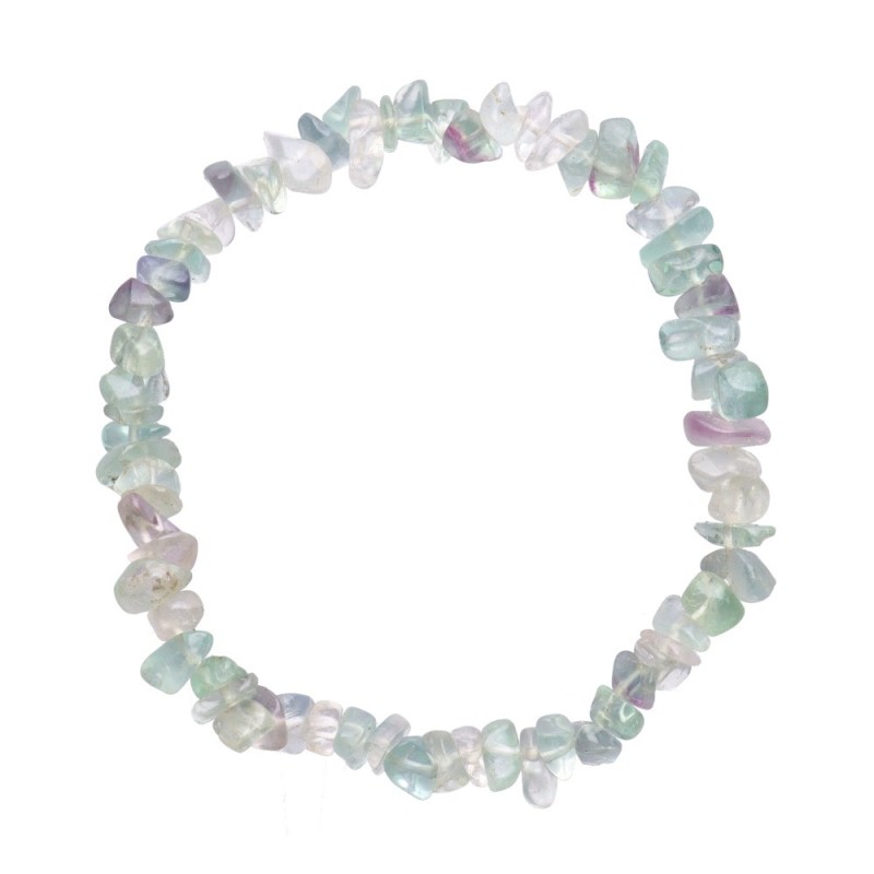 Bracciale con chips di fluorite verde
