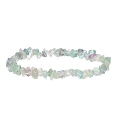 Bracciale con chips di fluorite verde