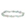 Bracelet d'éclats de fluorine verte