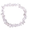 Pulseira de chips de quartzo transparente