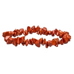 Bracciale con chips di diaspro rosso