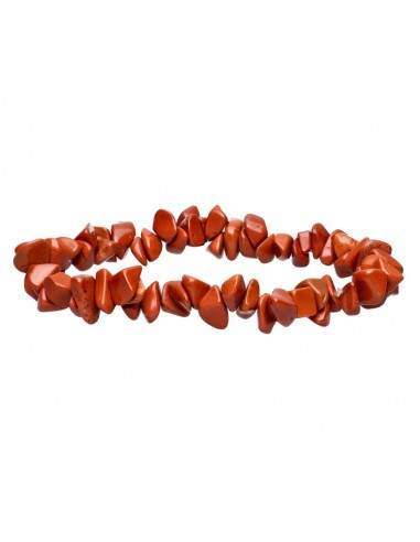 Bracciale con chip di diaspro rosso