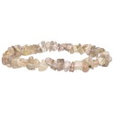 Pulseira de chips de quartzo rutilado