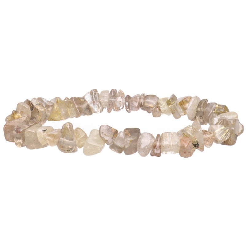 Bracciale con chip di quarzo rutilato