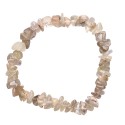 Pulseira de chips de quartzo rutilado