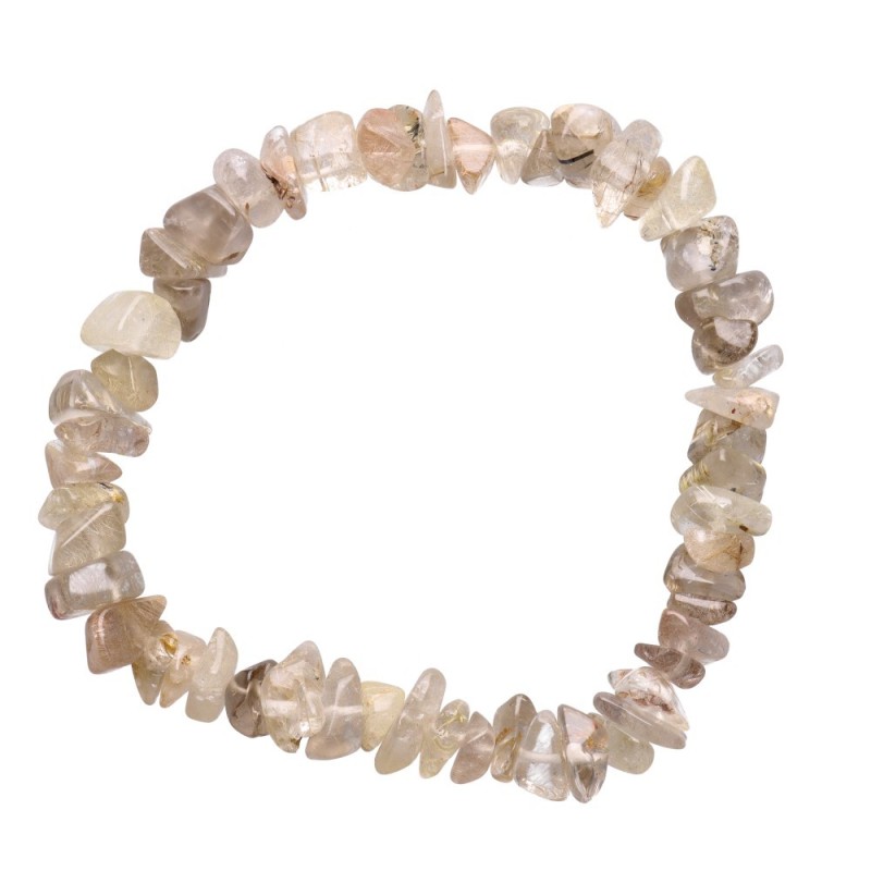 Bracciale con chip di quarzo rutilato