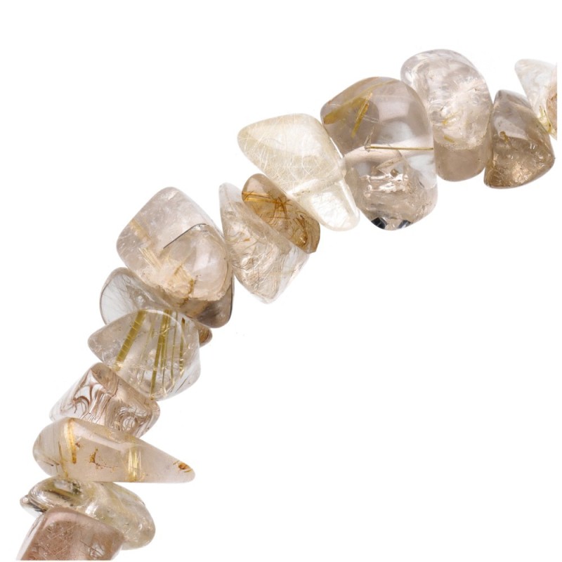 Bracciale con chip di quarzo rutilato