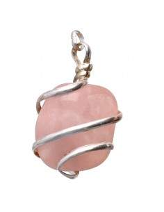 Rose Quartz Pendant with...