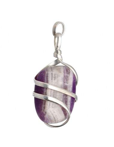 Pendente di Ametista con Spirale in...