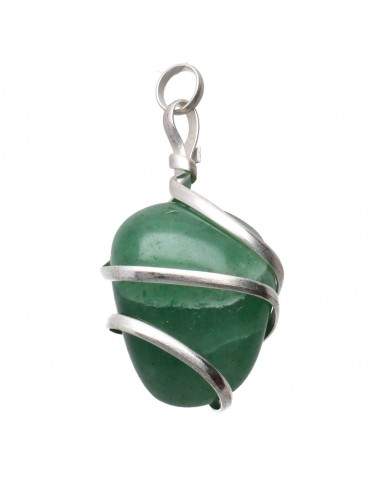 Pendente di avventurina con spirale...