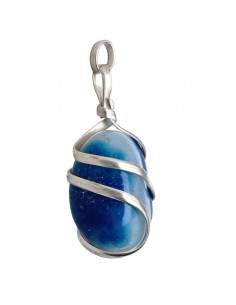 Blue Dyed Agate Pendant... 2