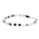 Pulsera de Fluorita Arco Iris Verde 4mm