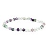 Bracciale in Fluorite Arcobaleno Verde 4mm