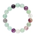 Fluorite Bracelet Rainbow Green 10mm