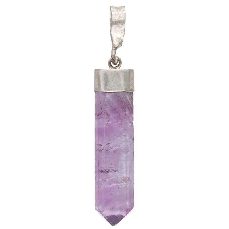 Pendente Punta Lucidata di Fluorite Arcobaleno in Argento Sterling 925