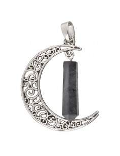 Pingente lunar com Shungite...