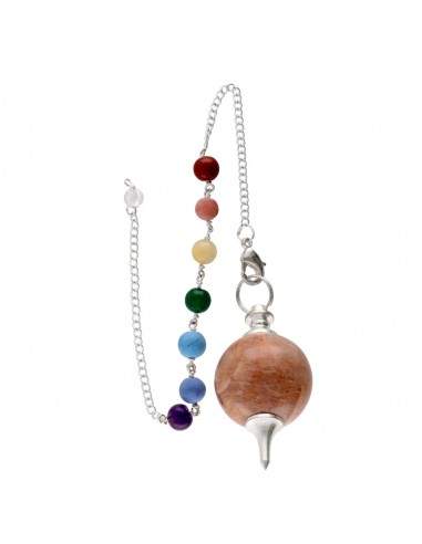 Péndulo Mermet di Adularia con Chakra...