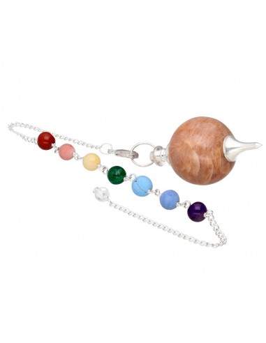 Péndulo Mermet di Adularia con Chakra...