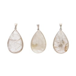 Pendente Goccia di Quarzo Rutile
