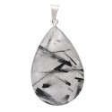 Tourmaline Quartz Drop Pendant