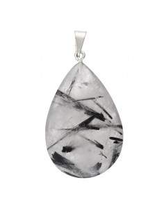 Pendentif en quartz tourmaline