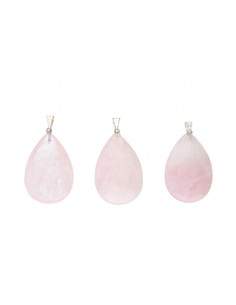 Colgante Goccia di Quarzo Rosa 2