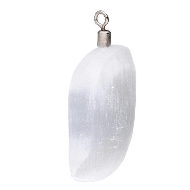 Collana in Selenite Foglia
