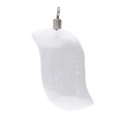Collana in Selenite Foglia