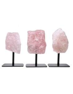 Socle en quartz rose 2