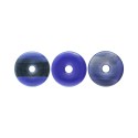 Donut d'agate bleue teintée moyenne