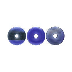 Donut Medio di Agata Blu Tintata