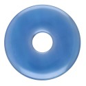 Large Dyed Blue Agate Donut
