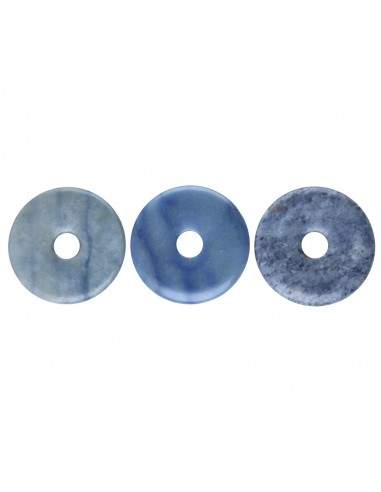 Donut Grande de Cuarzo Azul