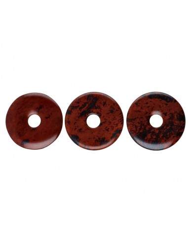 Donut médio de mogno obsidiana