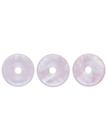 Donut Grande di Quarzo Rosa