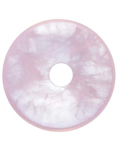 Ciambella media in quarzo rosa.