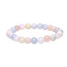 8mm Aquamarine e Morganite Bracelet