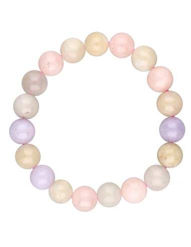 Pulsera di Acquamarina e Morganite 10mm