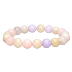 Bracciale in Acquamarina e Morganite 10mm