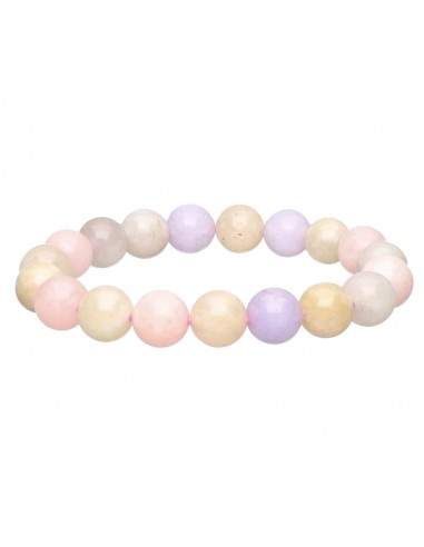 Pulsera di Acquamarina e Morganite 10mm
