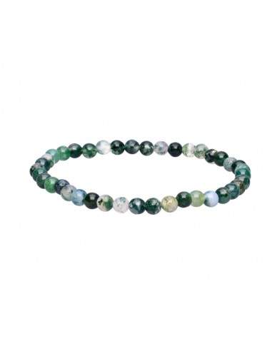 Braccialetto in agata muschiata 4mm