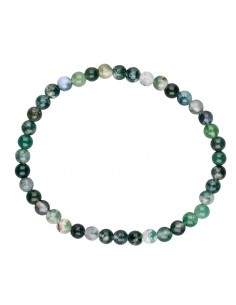 Pulseira mossy ágata 4mm 2