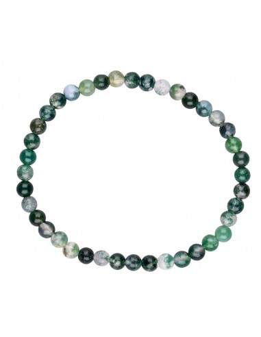 Braccialetto in agata muschiata 4mm