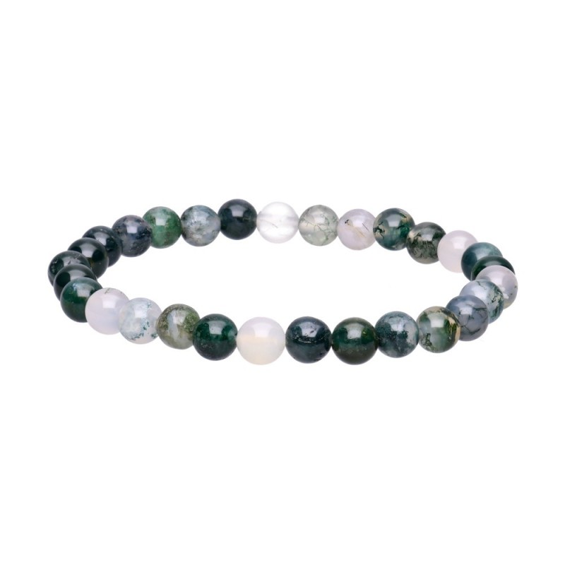 Bracciale in Agata Muschiata 6mm