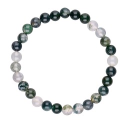 Bracciale in Agata Muschiata 6mm
