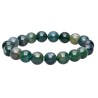 Bracelet d'agate mousse 10mm