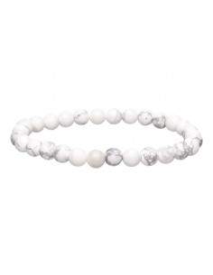 Pulseira de Howlite 6mm