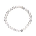 Bracelet en Howlite 6mm