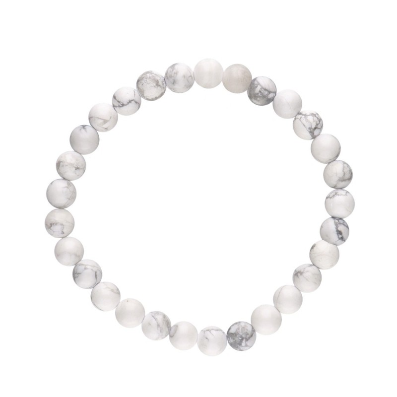 Bracciale in Howlite 6mm